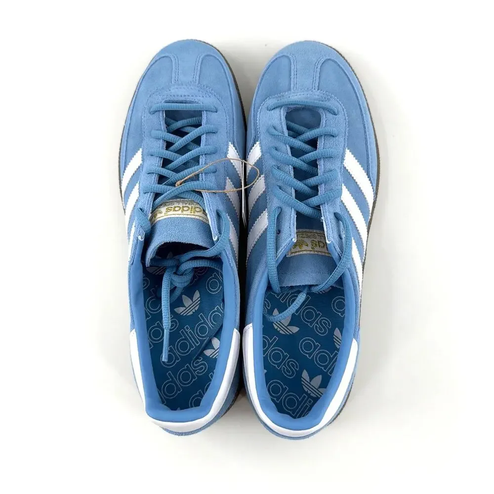 Adidas Handball Spezial Shoes Light Blue Cloud White Gum Size 12